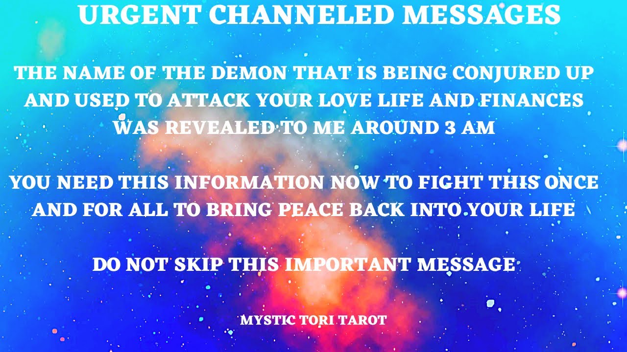 🚨🗣URGENT 3 AM MSG~ THE NAME OF THE DEMON CONJURED UP TO ATTACK YOUR LIFE WAS REVEALED..DON'T SKIP