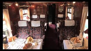 Inside of a Pullman Dining car.