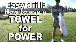Try this easy drill using a towel to add power to your shots.