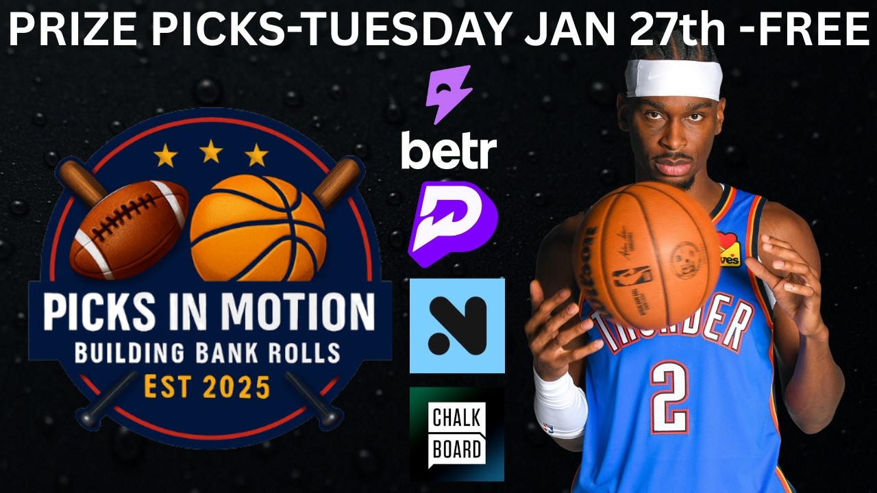 BEST NBA TUESDAY PRIZEPICKS TODAY (HUGE VALUES🔥) | PLAYER PROPS & PREDICTIONS January 27th 