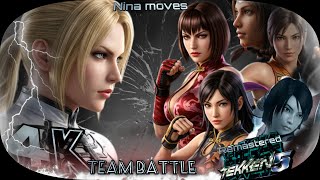 Nina Grab moves Team vs Wang moves UHD 4K 60 FPS
Nina Williams Grab moves Team vs Wang moves
Team Anna Williams, Nina Williams, Julia Chang, Christie Montiero, Lili Rochefort and Ling Xiaoyu
Tekken 5 Dark Resurrection Remastered UHD 4K 60 FPS
#teambattle #resisurfer #Tekken5darkresurrectionremastered
➡Twitter http://bit.ly/34mLKMF
➡Instagram- http://bit.ly/3AZFAyo
➡Gmail- resisurfer@gmail.com Nina Grab moves Team vs Wang moves UHD 4K 60 FPS
