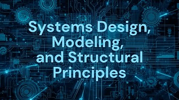 Systems Design, Modeling, and Structural Principles.The Architect s Blueprint.