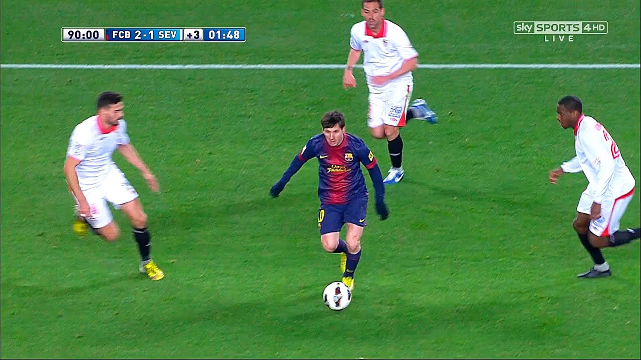 Лионель Месси против Севильи (Домашняя игра) 2012-13 Английский комментарий HD 1080i