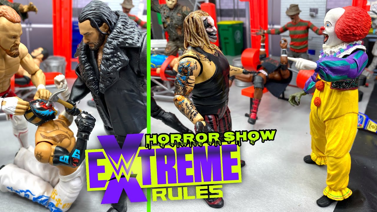 WWE HORROR SHOW FIGURE SETUP! EXTREME RULES HORROR ACTION FIGURE SETUP