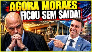 🚨Moraes is left with NO WAY OUT after Flávio Bolsonaro leaves the country! (Claudio Dantas)