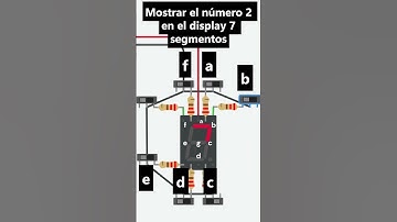 Display 7 segmentos mostral el numero 2 | Increíble componente #diy #motivation
