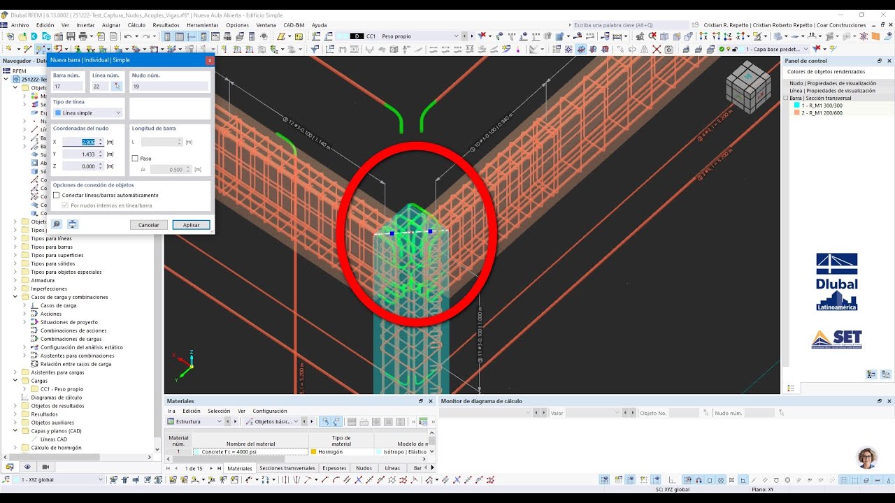 👉 RFEM 6 - 2 nuevas funciones. Capturas a borde de elemento barra y conexiones entre elementos.