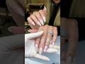 Spring Nails on Natural Nails 🌸 Skinny Almond + Hand-Painted White Flowers | OPI Bubble Bunny