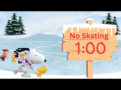 1 Minute Countdown Timer Snoopy Theme with Sound