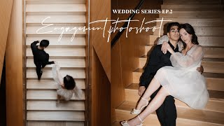 WEDDING SERIES ep.2 | engagement photoshoot grwm, vlog, prep & more!