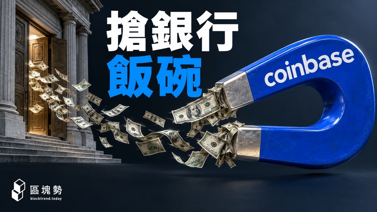 美國比特幣 ETF 約八成的比特幣，鎖在 Coinbase 的金庫！手續費賺不動，它靠什麼活？ 影片封面
