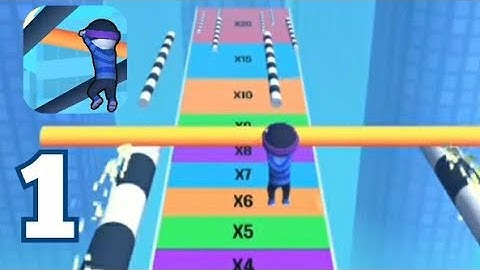 Roof Rails - Gameplay Walkthrough (Android,IOS) Part 1 Levels 1-10