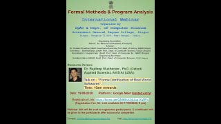 FORMAL METHODS AND VERIFICATION OF SOFTWARE AND HARDWARE SYSTEMS
