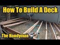 How To Build A Composite Deck | Layout and Caissons | THE HANDYMAN |