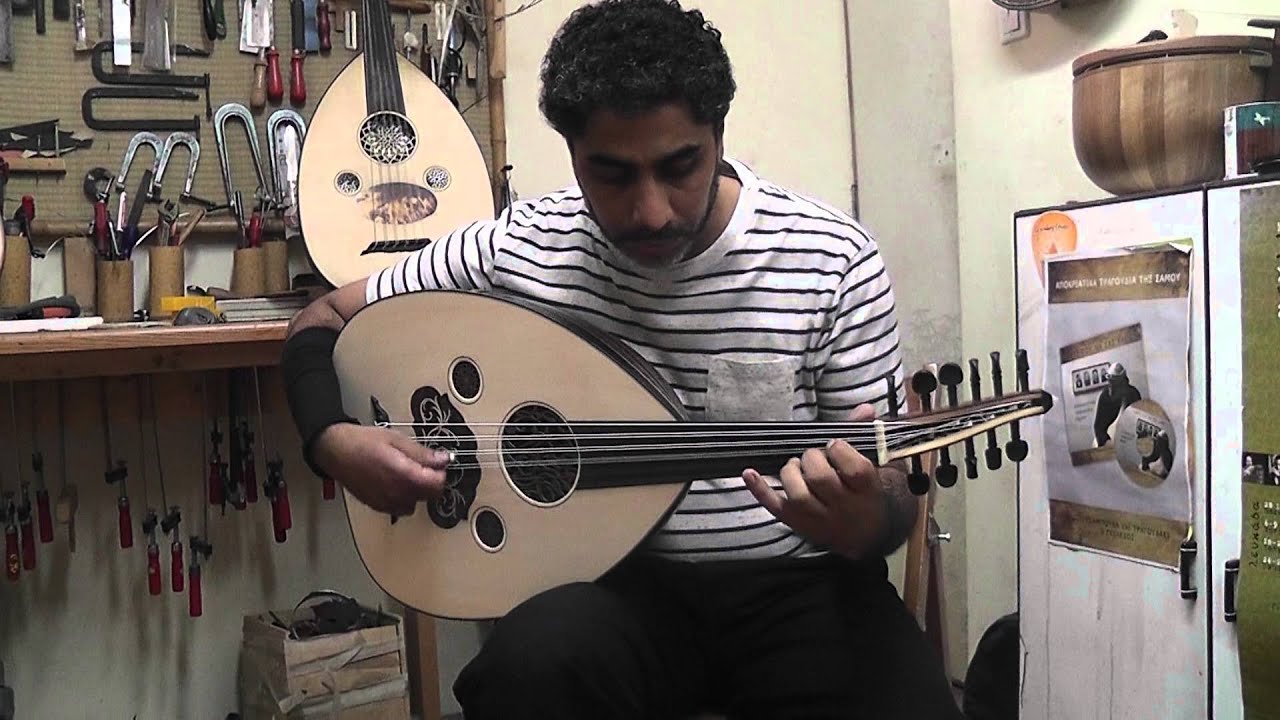arabic oud played by Fadel made by D.Rapakousios YouTube