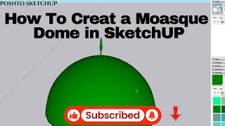 How to Create a Beautiful Mosque Dome in SketchUp | Step-by-Step Tutorial 🕌 #sketchup  #MosqueDesign