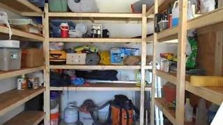 How to Build Awesome Shelves for Low Cost Donations appreciated - click in upper right corner "info" circle. Description of easy to make shelves that can be constructed in the