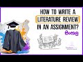 How to write a Literature Review in an assignment? (Sinhala | සිංහල) Simply explained with basics.