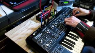 Roland SH-1 Monophonic Synthesizer + Boss VT-1 Voice Transformer + Yamaha FX500