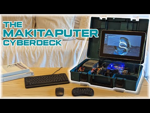 The Makitaputer - DIY Cyberdeck PC in a Makita toolbox