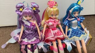 You And Idol Precure Style Dolls trio Unboxing From Japan 