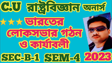 C.U 4TH SEMESTER POLITICAL SCIENCE HONOURS SEC-B-1 SUGGESTIONS-2023 ||@mastudyroom123