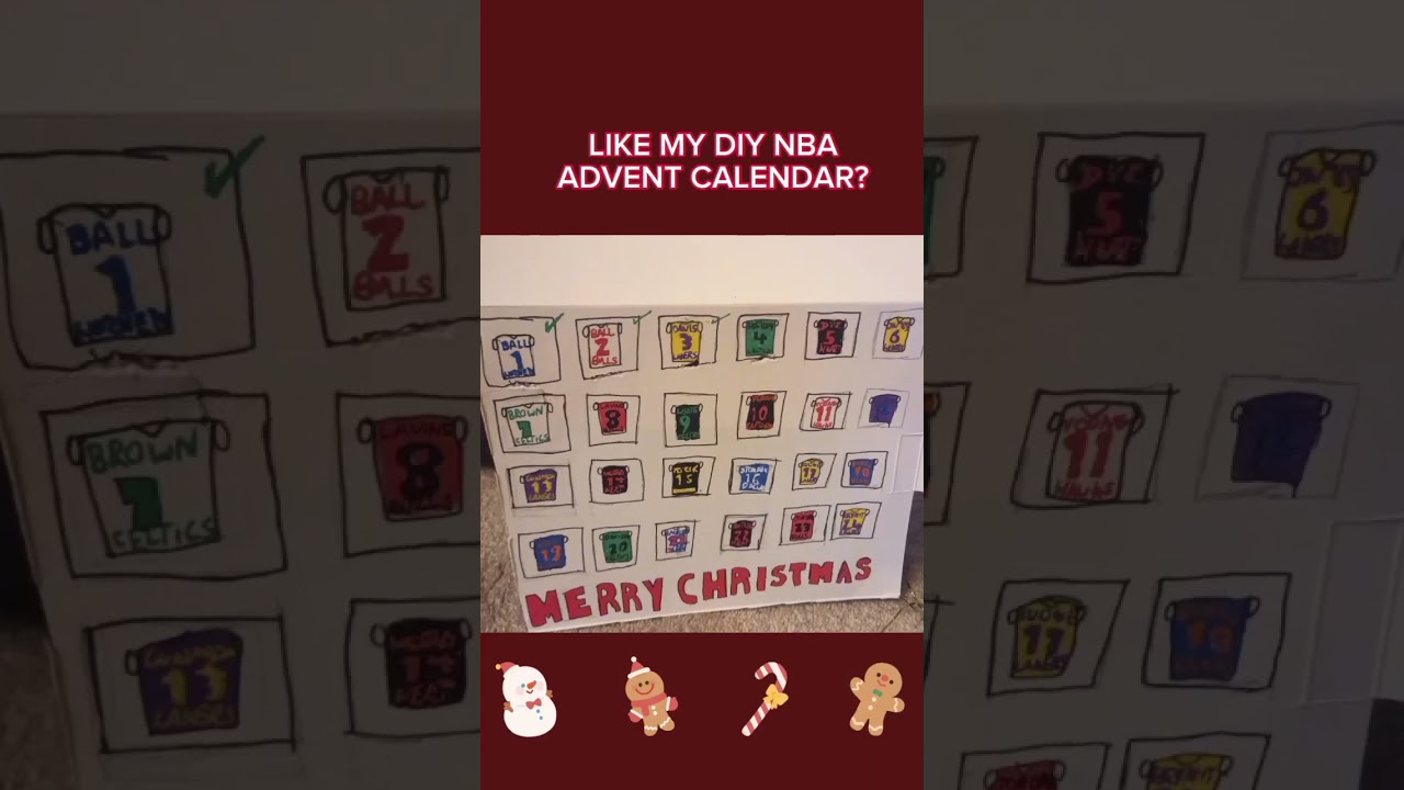 Diy NBA advent calendar 📅 