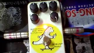 Ninevolt Pedals Skateboarding Bear Metal Distortion - YouTube