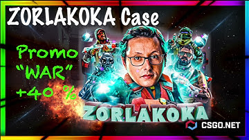 CSGO.NET promo code "WAR" +40% to your deposit // Open ZORLAKOKA Case // (mycsgo) / cs:go case
