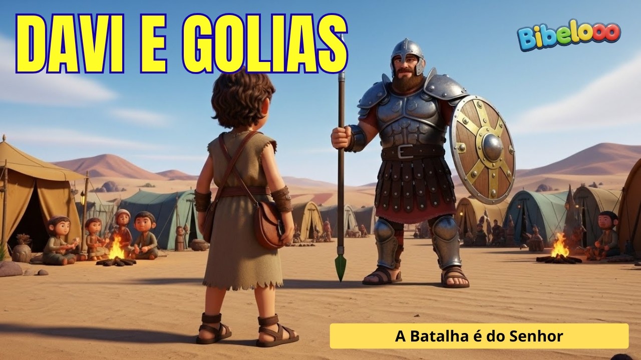 Davi e Golias | A Batalha é do Senhor (Música Infantil Cristã) | Bibelooo Brasil