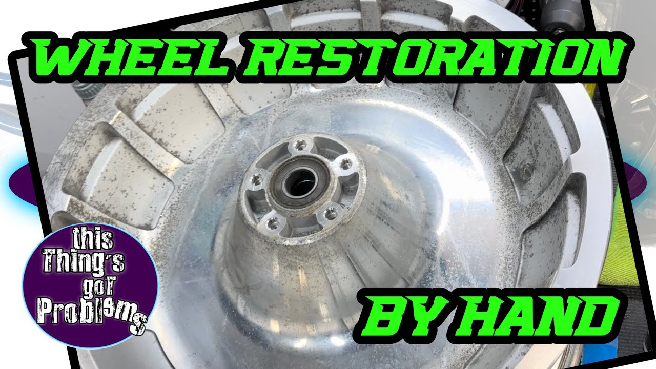HOW TO Wheel Repair and Restoration, By Hand, CHEAP! You Can Do This
