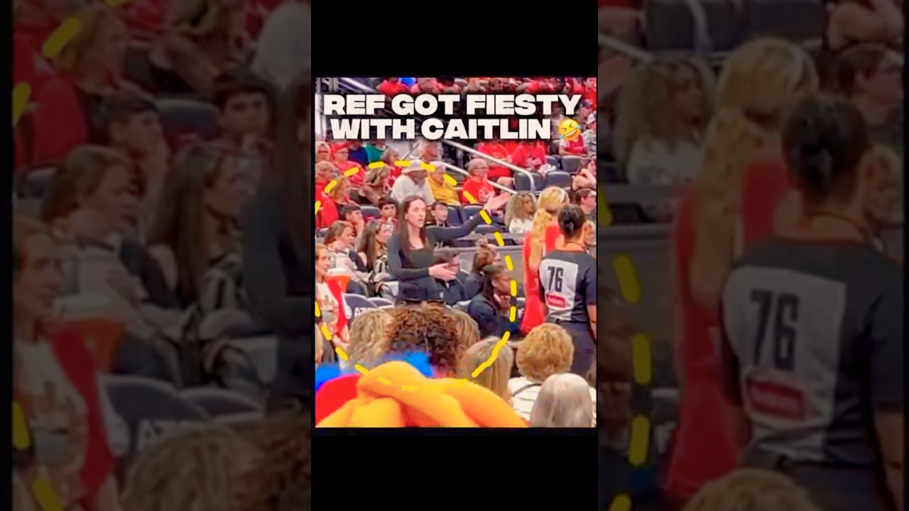 Caitlin Clark's Reactions to mad Ref 🤣