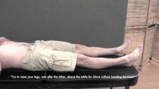 Active Straight Leg Raise Test (CR)