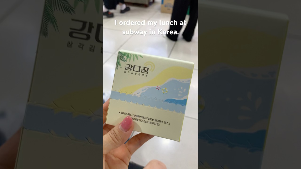 My subway food in Korea! 🇰🇷
