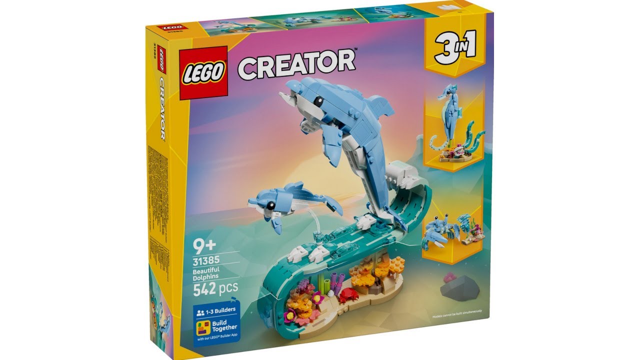 LEGO 31385 Instructions | Creator 3in1 | Beautiful Dolphins | All