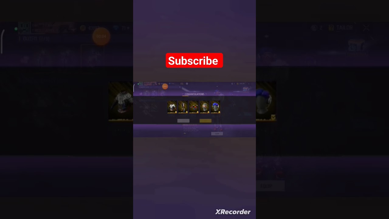 I got free fire rare bundle 