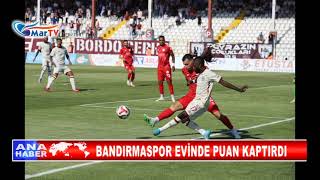 Bandirmaspor Evi̇nde Puan Kaptirdi