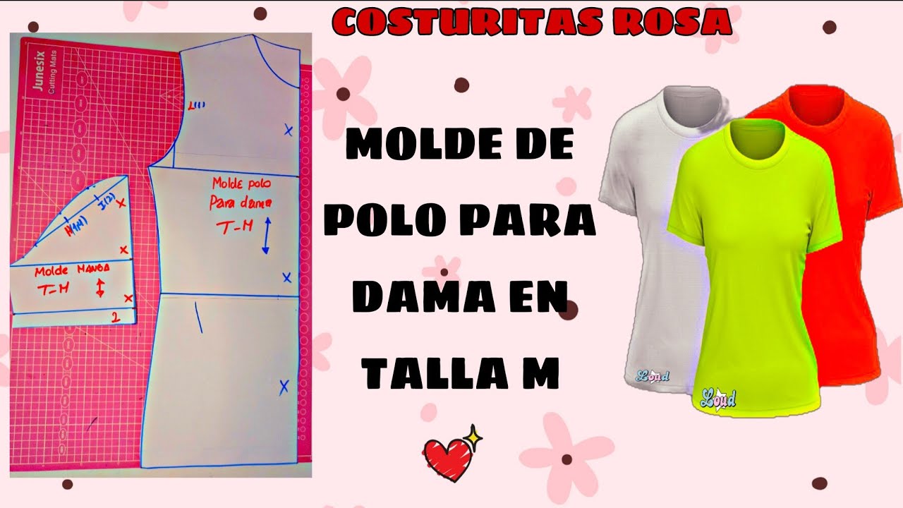 MOLDE DE POLO ENTALLADO PARA DAMA TALLA M
