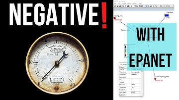 How to solve negative pressure error in EPANET