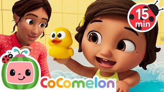 hair wash fun rubber duckie nina s familia cocomelon nursery
