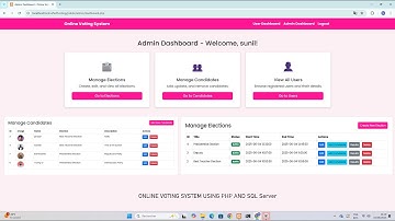 VoteMaster: Building an Online Voting System Using Php and Mysql With Source code