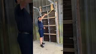 Measuring for radius on overhead door
