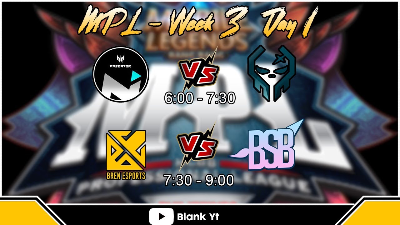 SEASON 6 MPL | WEEK 3 DAY 1| Execration VS NXP Solid | BREN Esports VS BSB | WATCH IT LIVE!