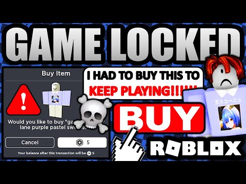 ROBLOX PLAYERS FORCED TO BUY 5 ROBUX SHIRT!? (GAME LOCKED BY DEV SCAM)