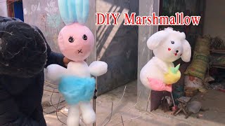 DIY Art Marshmallow/the best Cartoon Art Cotton Candy Decoration Course(Episode 13) #Shorts screenshot 5