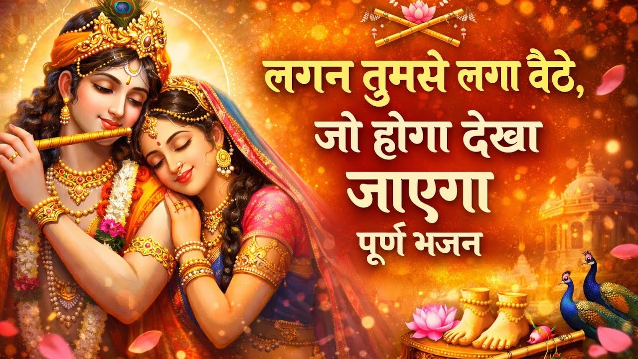 “लगन तुमसे लगा बैठे 🙏 राधे–कृष्णा नाम के आगे हर दुख मिट जाएगा” Radha Krishna Bhajan || 