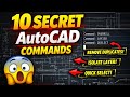 10 AutoCAD Commands jo 90% Beginners nahi jaante😱 || AutoCAD Tutorials ( hindi ) || #autocad