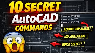 10 AutoCAD Commands jo 90% Beginners nahi jaante😱 || AutoCAD Tutorials ( hindi ) || #autocad