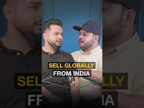 You Can Sell Globally From India on Amazon #shorts