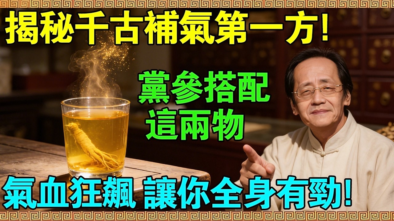 人參吃錯會沒命！倪海廈揭秘千古補氣第一方：黨參搭配這兩物，氣血狂飆，讓你全身都有勁！#倪海廈 #倪師 #倪海廈中醫 #倪師國學智慧 #黃帝內經 #神農本草經 #養生禁忌 #人參禁忌